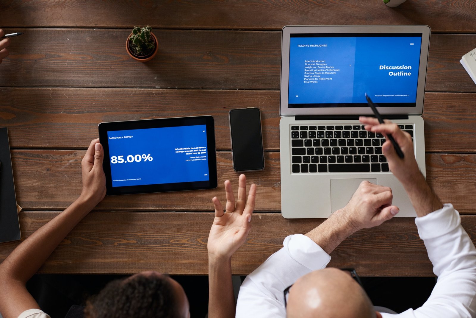 people-near-wooden-table