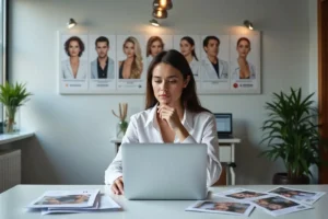 person choosing right plastic surgeon through careful research and evaluation